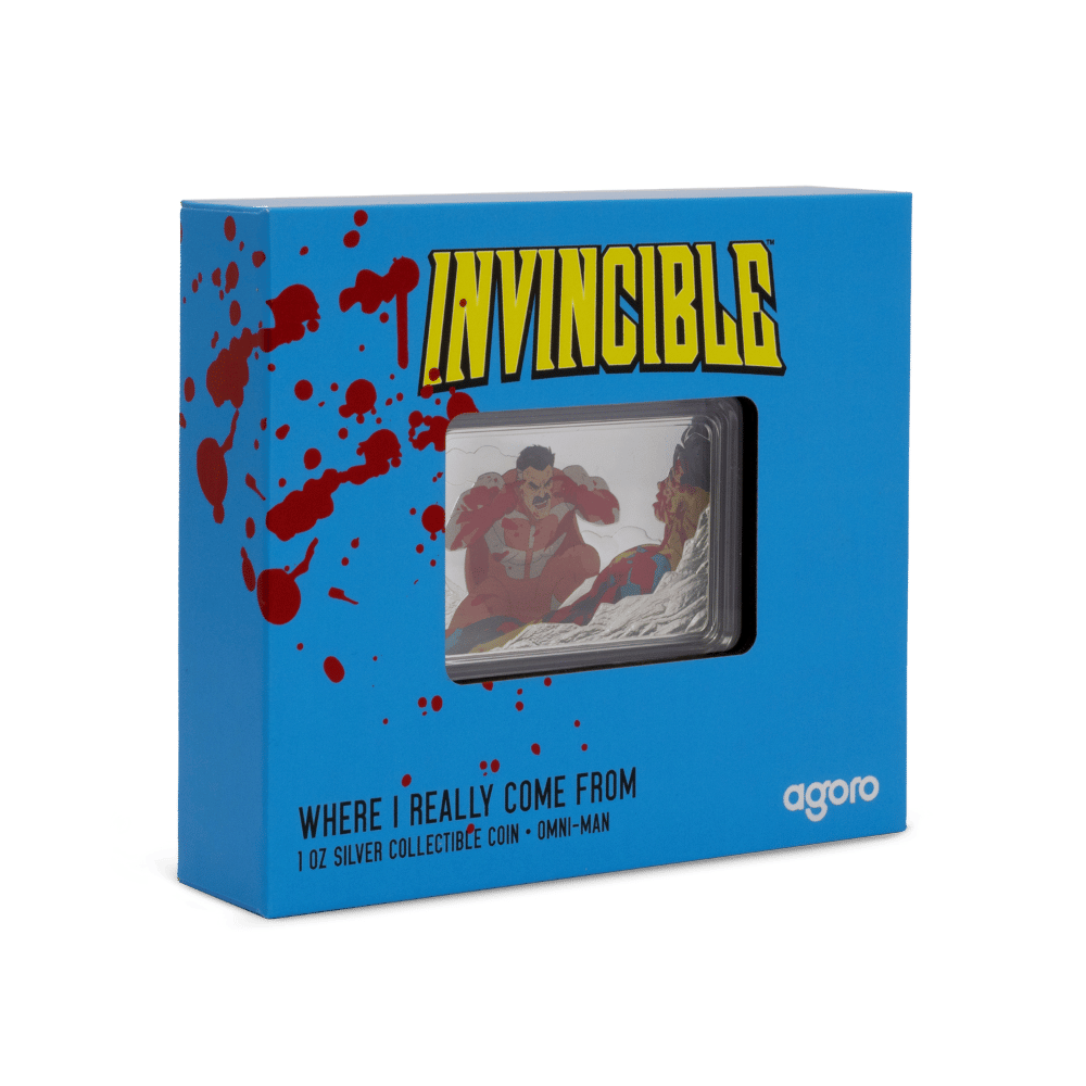 Invincible™ Where I Really Come From Omni-Man Silver Coin 2025 packaging 1 AGORO